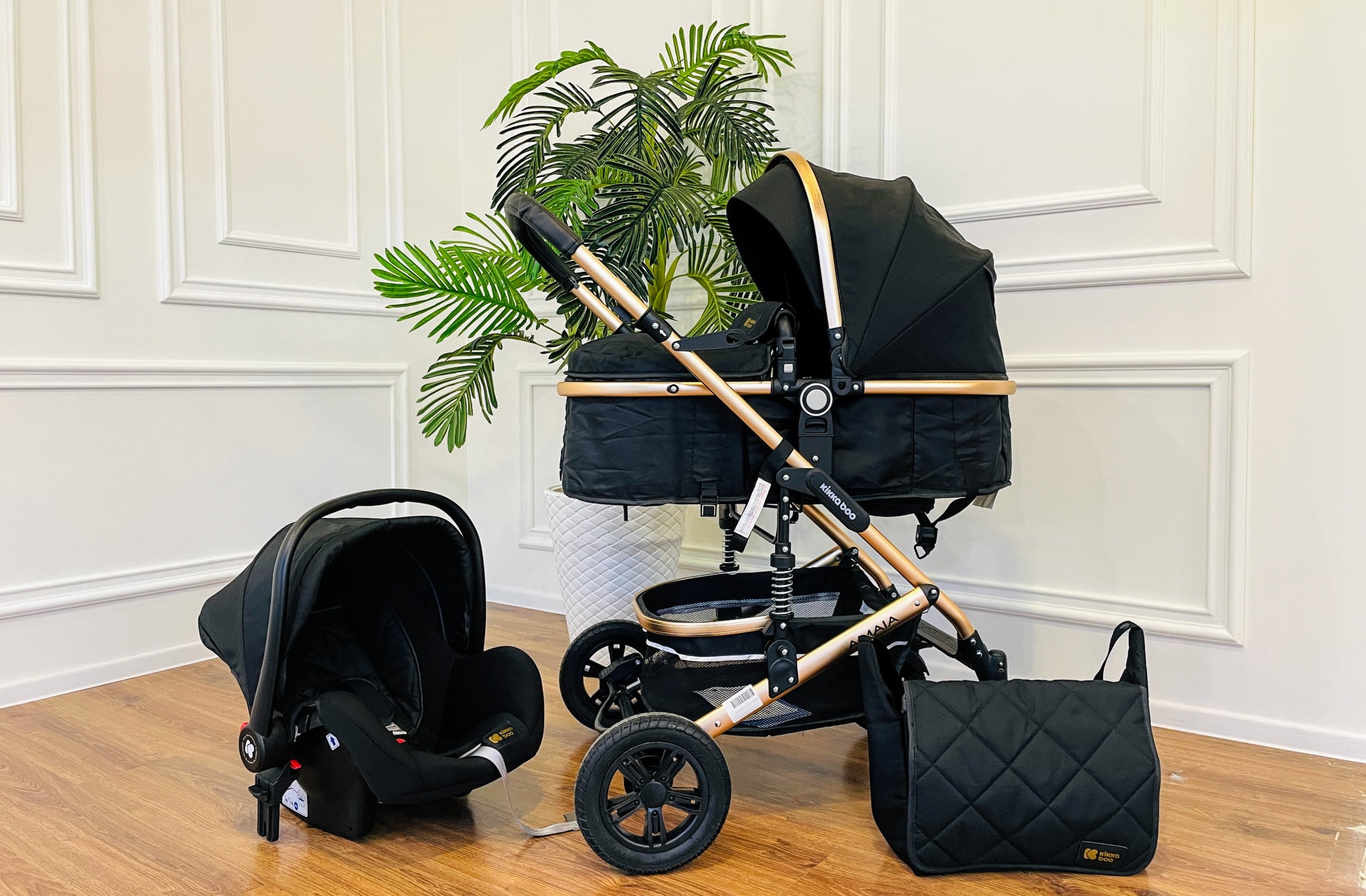Kolica AMAIA black set 2in1 sa autosedištem3