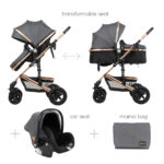 Kolica AMAIA dark grey set 2in1 sa autosedištem 1 .33