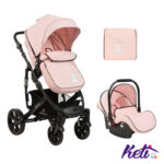 KIKKA BOO Set 2 u 1 kolica BELOVED (ROZA)