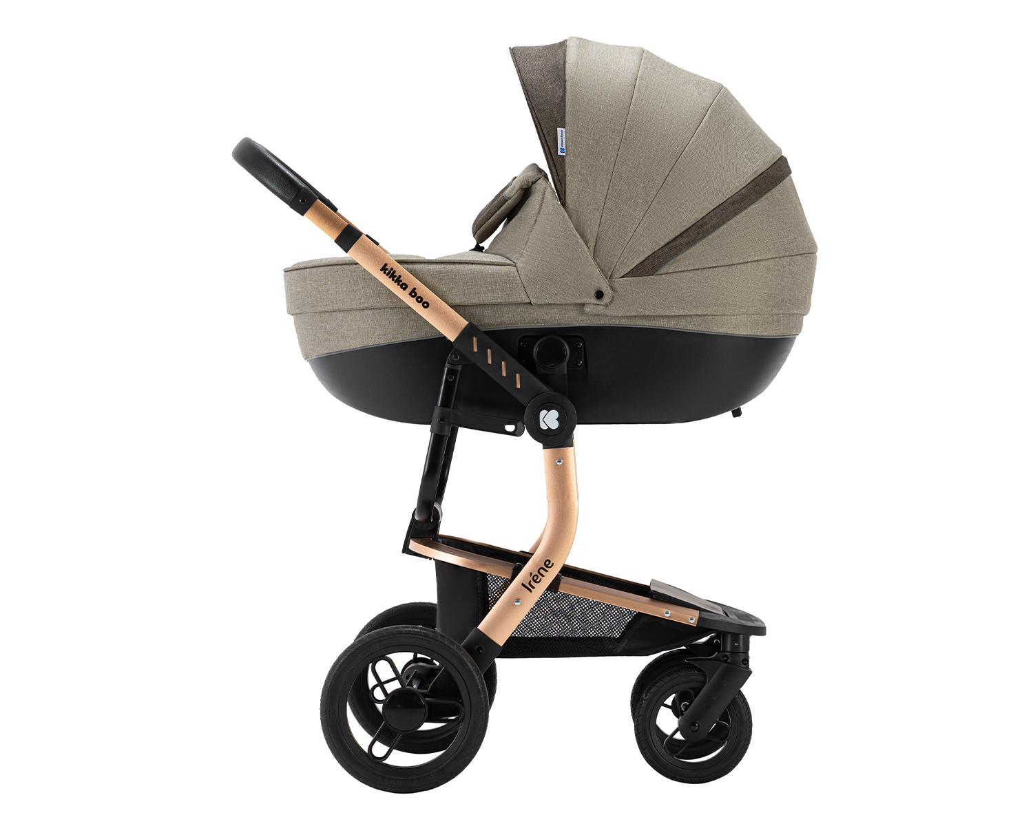 Kolica IRENE beige set 3in1 sa autosedištem i tvrdom korpom4