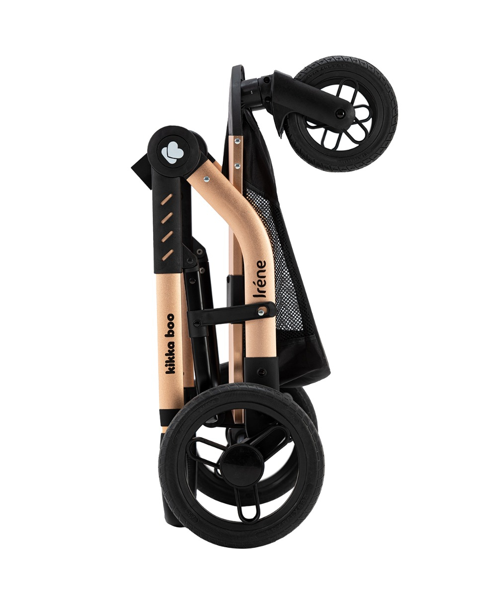 Kolica IRENE beige set 3in1 sa autosedištem i tvrdom korpom8