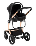 Kolica IRENE black set 3in1 sa autosedištem i tvrdom korpom 1 .33