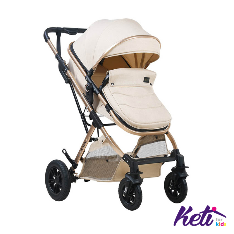 Kolica-KAIA-beige-1 KIKKA BOO Kombinovana kolica KAIA (BEŽ) | KETI