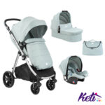 KIKKA BOO Set 3 u 1 kolica UGO (MINT)