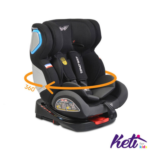 CANGAROO Auto sedište COLONEL (TAMNO SIVA)