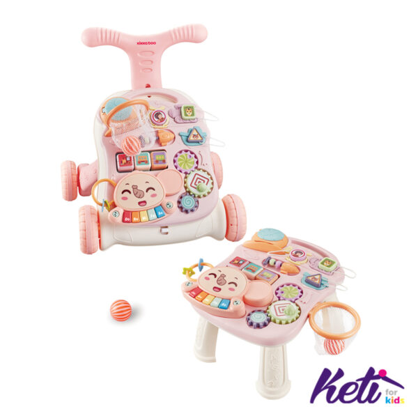 KIKKA BOO Hodalica PLAY & GROW 2in1 (ROZA)