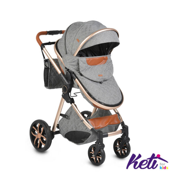 MONI Kombinovana kolica ALMA (TAMNO SIVA)