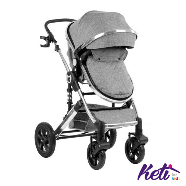 KIKKA BOO Kombinovana kolica DARLING (TAMNO SIVA)