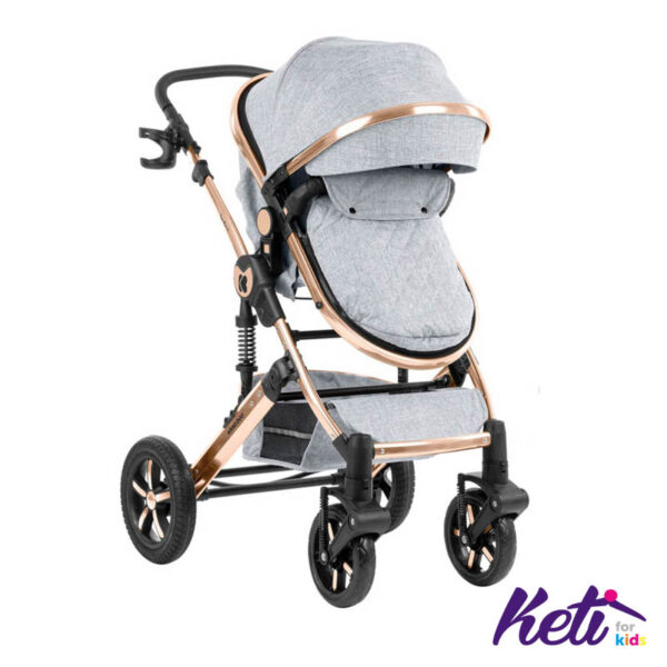 KIKKA BOO Kombinovana kolica DARLING (SVETLO SIVA)