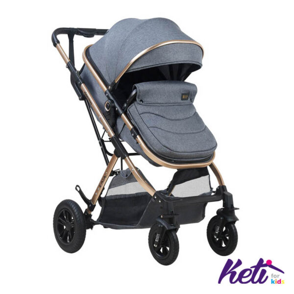 KIKKA BOO Kombinovana kolica KAIA (TAMNO SIVA)