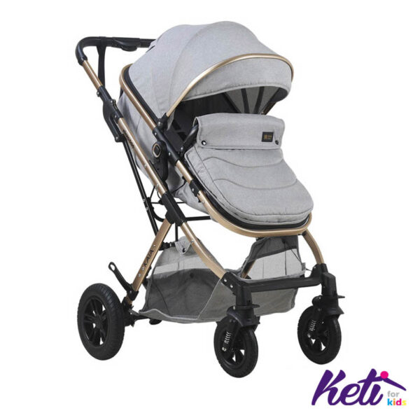 KIKKA BOO Kombinovana kolica KAIA (SVETLO SIVA)