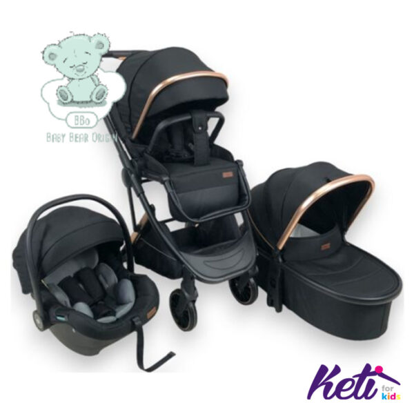BBO Set 3 u 1 kolica NEO (CRNA)