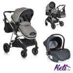 MONI Set 2 u 1 kolica KALI (SIVA)