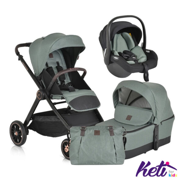 CANGAROO Set 3 u 1 kolica MACAN (ZELENA)