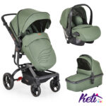 CANGAROO Set 3 u 1 kolica ELLADA (MASLINASTO ZELENA)