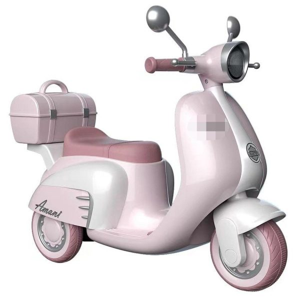 418772 Retro motor 6V roze