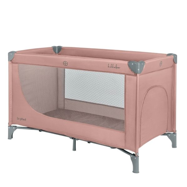 KIKKA BOO Prenosivi krevetac SO GIFTED PREMIUM 1 nivo (Roze)