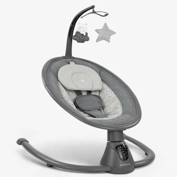 KIKKA BOO Električna ljuljaška za bebe TWIDDLE (Siva)