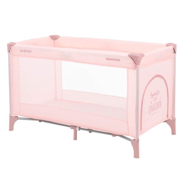 KIKKA BOO Prenosivi krevetac SO GIFTED 1 nivo (Roze)