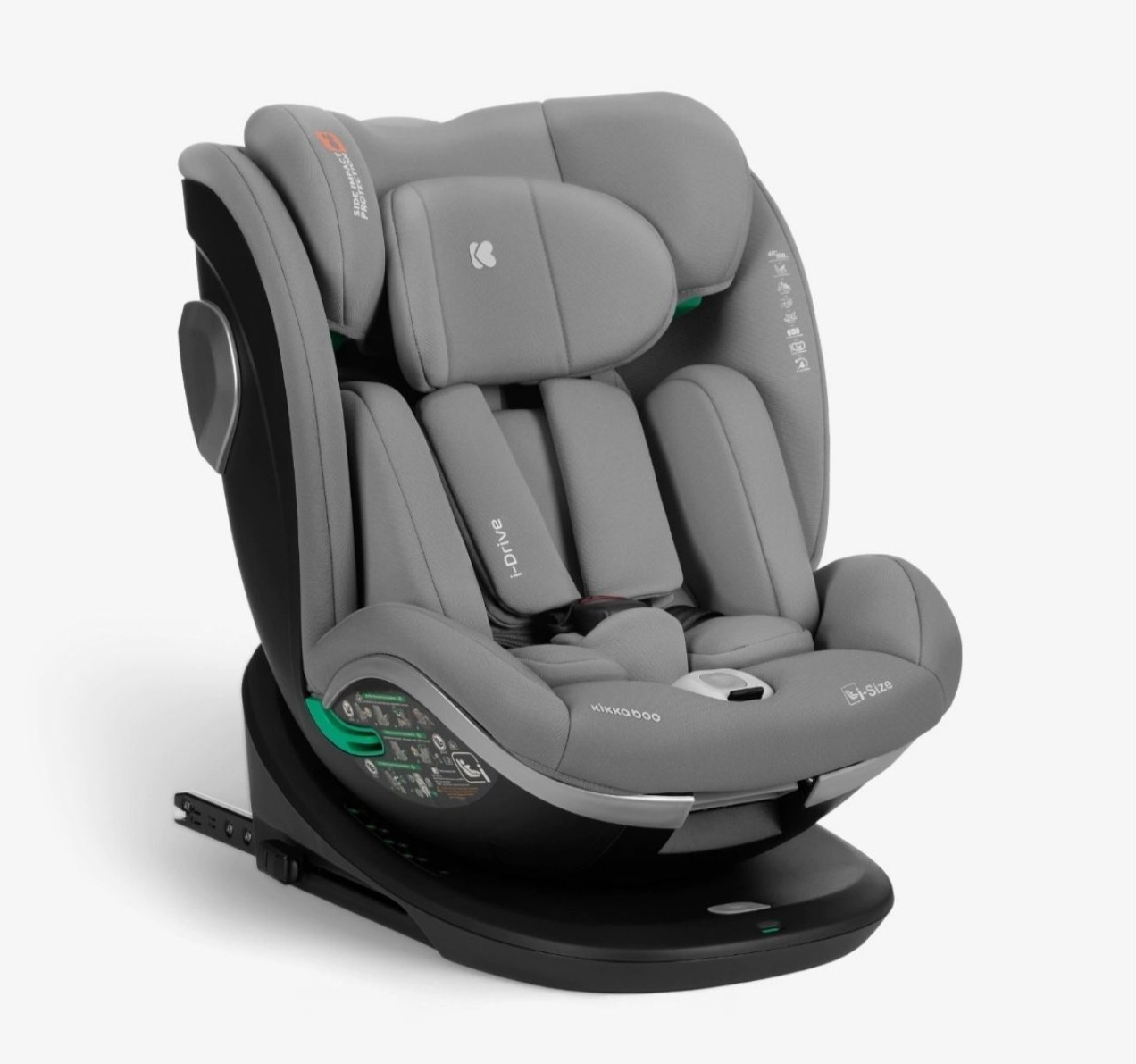 24 KIKKA BOO Auto sedište I-DRIVE (Svetlo siva) | KETI