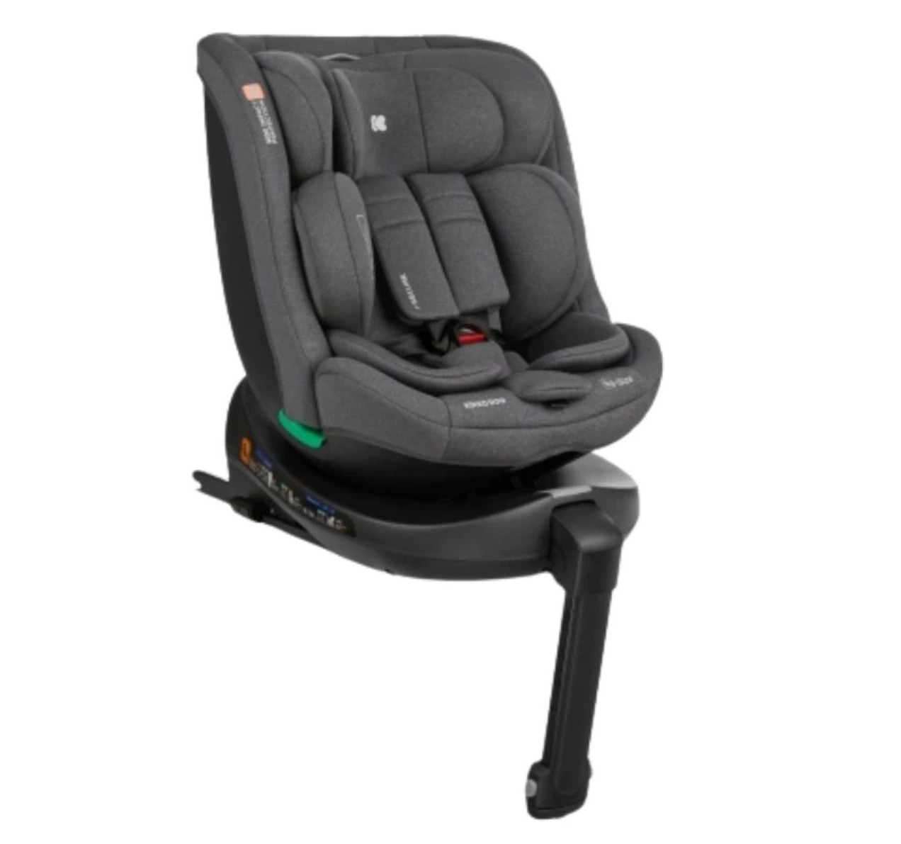 Kikka-boo-i-Secure-i-size-auto-sediste-za-decu-Dark-grey-Happy-kids KIKKA BOO Auto sedište I-SECURE (Tamno siva) | KETI