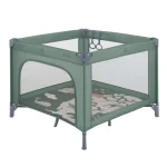KIKKA BOO Ogradica za bebe ENJOY PREMIUM (Zelena)