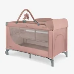 KIKKA BOO Prenosivi krevetac SO GIFTED PLUS PREMIUM 2 nivoa (Roze)
