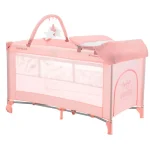 KIKKA BOO Prenosivi krevetac SO GIFTED PLUS 2 nivoa (Roze) | kikka-boo-so-gifted-plus-prenosivi-krevetac-za-bebe-pink-0m-69871debaab38