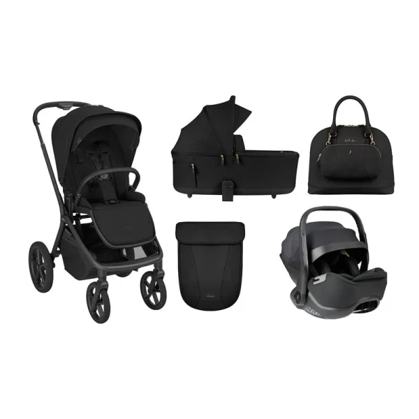 KIKKA BOO Kolica za bebe 3u1 GOYA PLATINUM (Noir-crna)